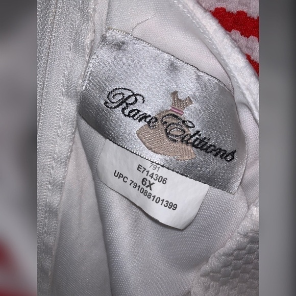 Rare Editions Girls 6x Dress Coral Teal Easter 🐣 - Picture 3 of 3